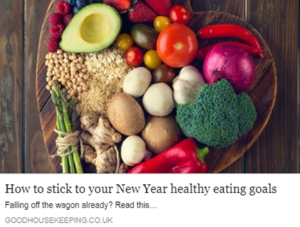 How to stick to your new year healthy eating plan