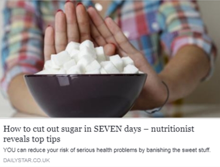How to cut out sugar in 7 days