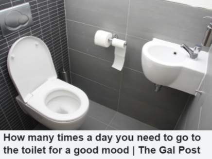 Going to the toilet for a good mood